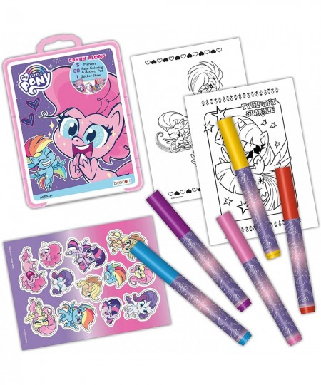 Hasbro Plastic Coloring Case with 60-Page Activity Pad Stickers and 5 Markers AS50421 $21.79 - Kids' Drawing & Writing Boards