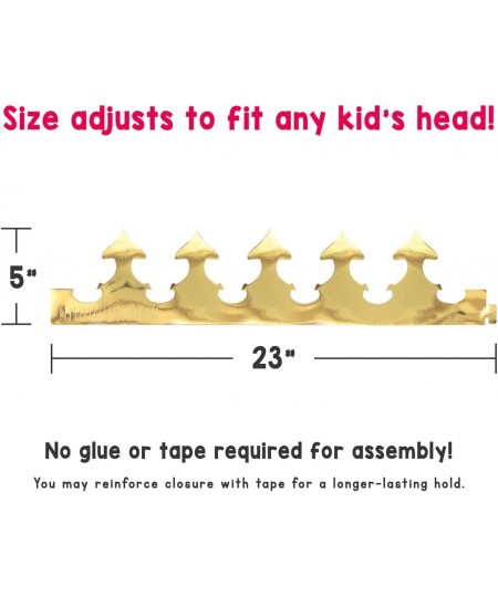 Hygloss Products Inc Gold Bright Tag Crowns Pack of 24 24 Pieces Count $40.83 - Kids' Party Hats