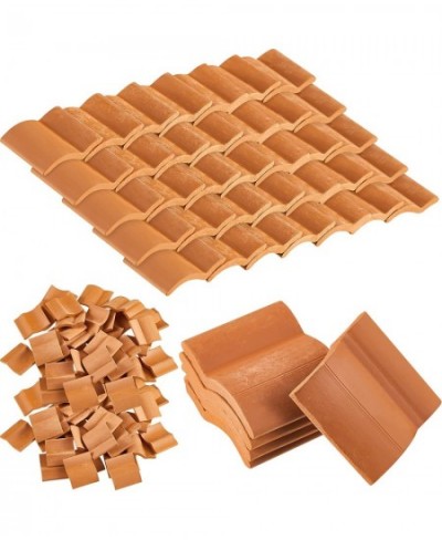 Roof Tiles Model Building Set Miniature Tiles Roof Tiles Dollhouse Shingles Fake Tiles Model Landscape Accessories for DIY Ki...