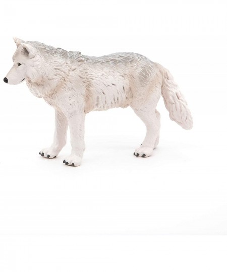 Hand-Painted - Figurine -Wild Animal Kingdom - Polar Wolf -50195 -Collectible - for Children - Suitable for Boys and Girls- f...