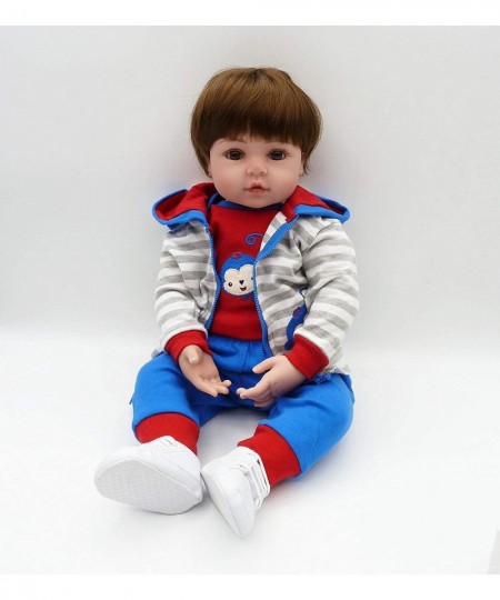 Reborn Baby Doll Clothes Blue Monkey Outfit Set for 17- 18 inch Reborn Doll Boy Matching Clothes Accessories 3pcs $39.96 - Do...