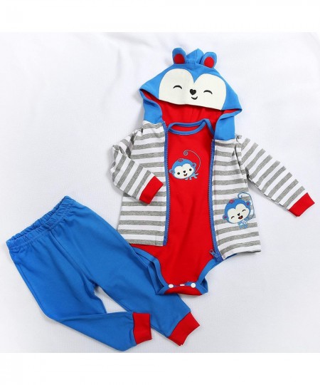 Reborn Baby Doll Clothes Blue Monkey Outfit Set for 17- 18 inch Reborn Doll Boy Matching Clothes Accessories 3pcs $39.96 - Do...