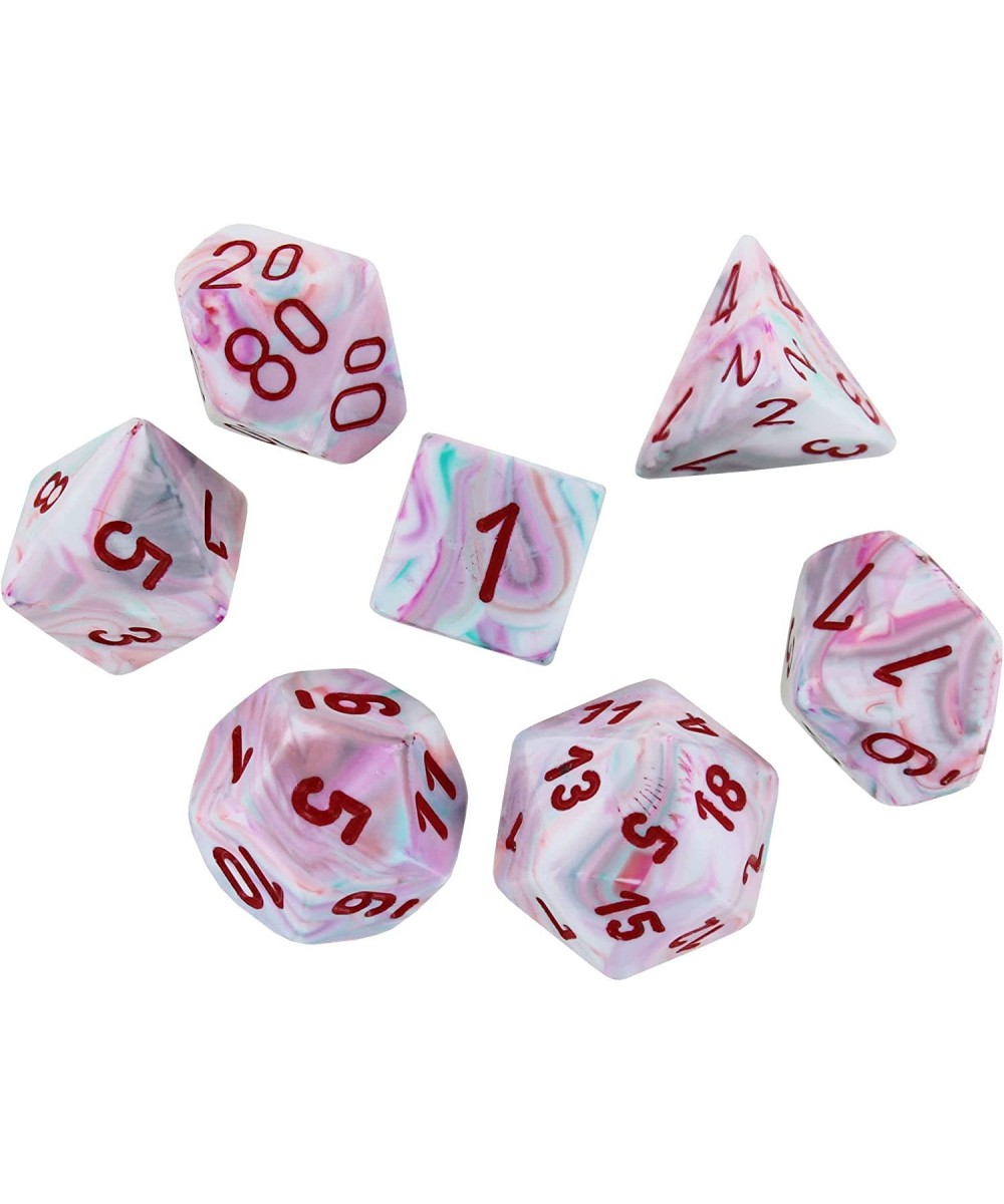 DND Dice Set - D&D Dice-16mm Festive: Pop Art & Red Limited Edition Plastic Polyhedral Dice Set-Dungeons and Dragons Dice Inc...