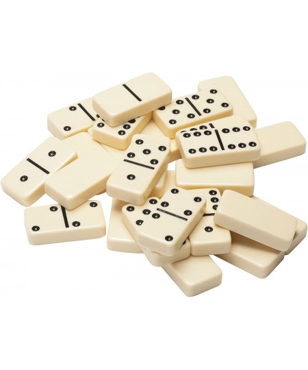 Classic Double 6 Ivory Colored Dominoes with Black Vinyl Case $28.85 - Domino & Tile Games