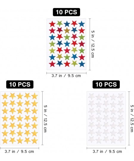 Colorful Star Stickers Self-Adhesive Star Stickers Kids Reward Stickers 30 Sheets $14.62 - Kids' Stickers