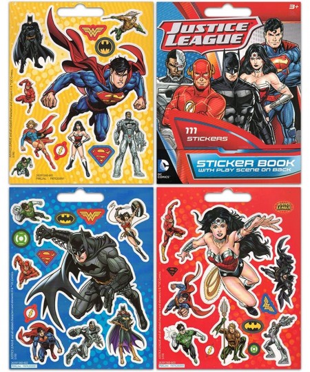 DC Justice League Sticker Set for Kids Teens Adults - Bundle with 6 Justice League Sticker Books with Over 600 Stickers (Supe...