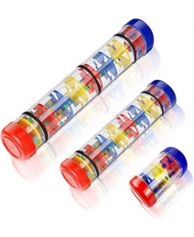 3 Size Rain Stick Musical Sensory Toys Rattle Tube Rain Shaker Musical Sensory Auditory Instruments for Adults and Kids(12/8/...