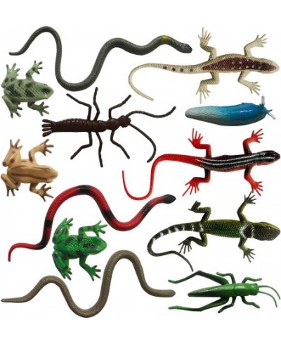 12pcs Frog Insect Snake Lizard Ant Farm Animal Fun Model Action Figure for Kids Educational Children's Garden Toy $17.07 - Ac...