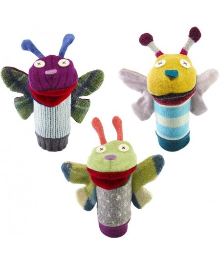 Hand Puppets for Kids Adults and Toddlers - Premium Reclaimed Wool - Handmade in Canada - Machine Washable (Butterfly) $42.81...