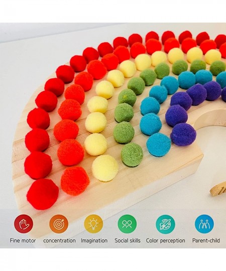 Wooden Peg Board Beads Game Color Clip Bead Puzzle Sorting Toys Counting Matching Game Beads Early Education Board Game Fine ...