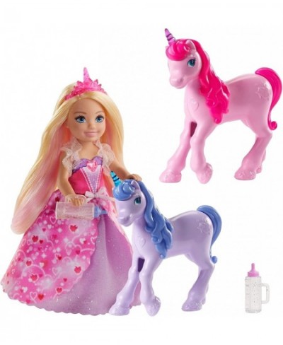 Dreamtopia Gift Set with Chelsea Princess Doll in Heart Dress 2 Baby Unicorns and Accessories Gift for 3 to 7 Year Olds $73.9...