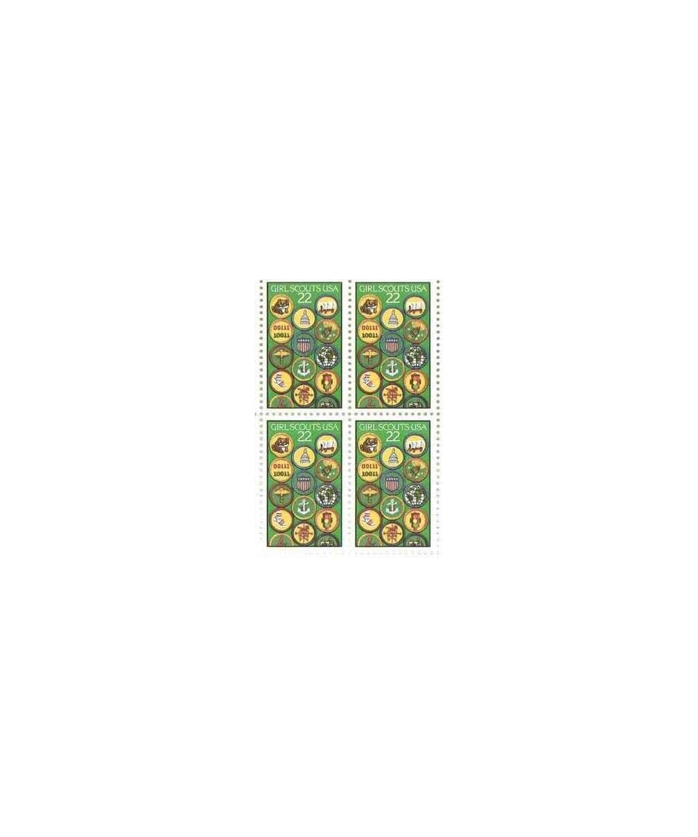 Girl Scouts USA Badges Set of 4 x 22 Cent US Postage Stamps NEW Scot 2251 $15.42 - Collectible Postage Stamps