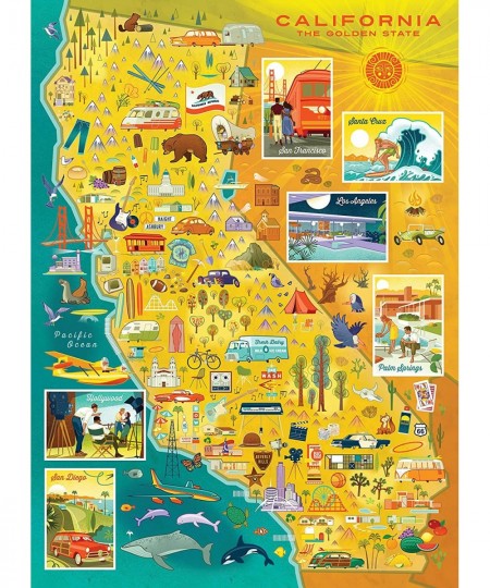 100 Piece Puzzle (California: The Golden State) $24.64 - Jigsaw Puzzles