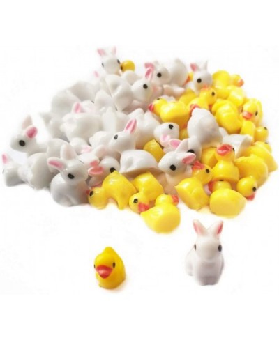 50 Pcs Mini Bunnies Ducks Miniature Animals Figurines Miniature Garden Decoration Miniature Moss Landscape DIY Crafts Ornamen...