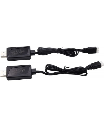 2 Pack 7.4V 1.6A Fast 2S Li-Po Li-ion Battery Charger Cable with XH-3P Connector for RC Boat Truck Drone Cars Vehicle SCX24 7...