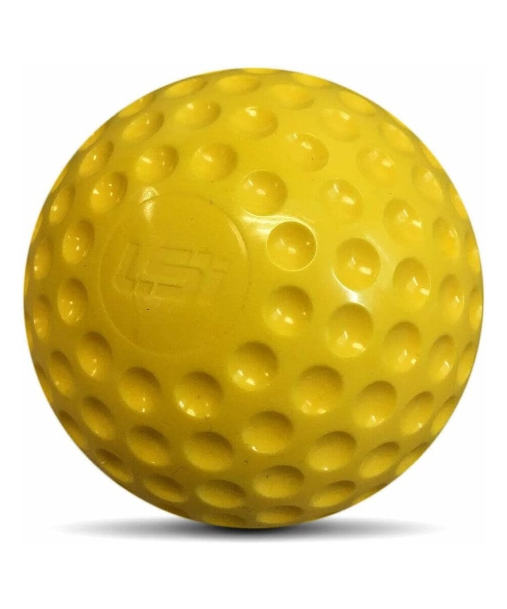 Dunking Booth Throwing Ball | 4" Inch Diameter | Yellow Poly Plastic with Dimples for Grip | (1) Ball $44.25 - Kickballs & Pl...