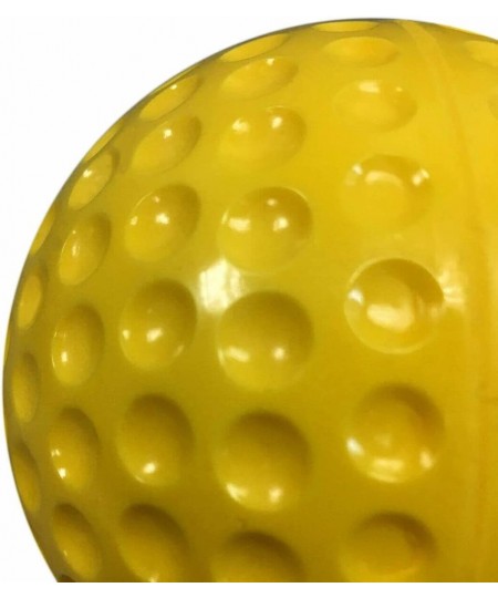 Dunking Booth Throwing Ball | 4" Inch Diameter | Yellow Poly Plastic with Dimples for Grip | (1) Ball $44.25 - Kickballs & Pl...