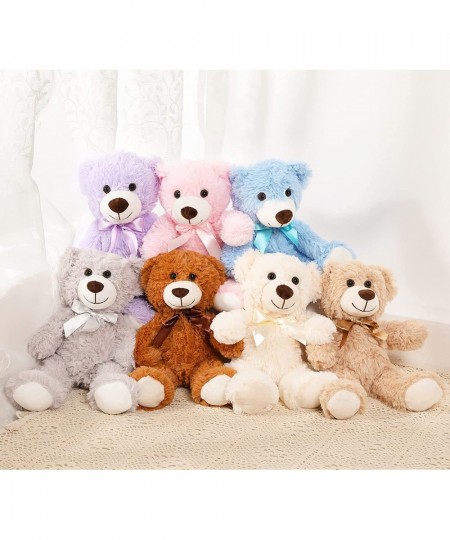 3 Packs Teddy Bear Stuffed Animals Plush - 13.7 Inches Height Cute Plush Toys in 3 Color Light Brown Dark Brown White Teddy B...