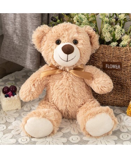 3 Packs Teddy Bear Stuffed Animals Plush - 13.7 Inches Height Cute Plush Toys in 3 Color Light Brown Dark Brown White Teddy B...