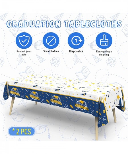 Graduation Party Decorations 2022 Graduation Party Supplies 74 PCS Graduation Plates and Napkins Graduation Tablecloth for Gr...