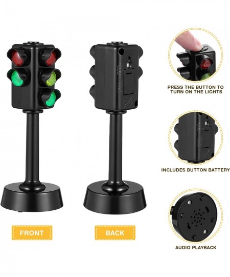 2pcs Traffic Light Toy Mini Traffic Signals Lamp Toy Traffic Sign Model for Kids Educational Toy $21.17 - Toy Vehicle Playsets