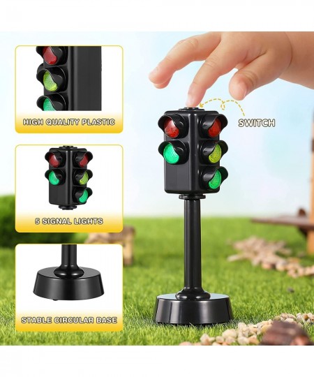 2pcs Traffic Light Toy Mini Traffic Signals Lamp Toy Traffic Sign Model for Kids Educational Toy $21.17 - Toy Vehicle Playsets