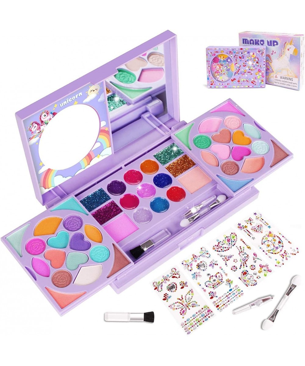 Kids Makeup Kit for Girls Princess Real Washable Cosmetic Pretend Play Toys with Mirror - Non Toxic $21.17 - Kids' Dress-Up A...