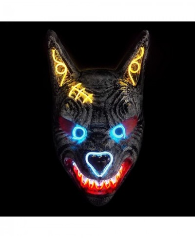 Wolf Mask LED Halloween Light up Mask Cosplay Mask Scary Wolf Mask for Halloween Party Bar Night show for Aldult Kids Men $33...