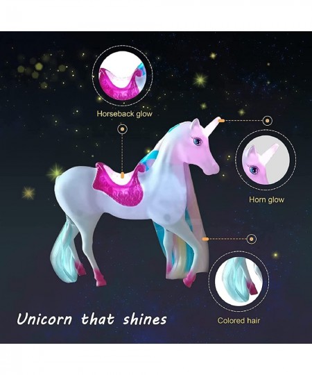 Princess Doll and Magic Light Unicorn Playset Unicorn Princess Toys Gifts for Girls Kids Aged 3 4 5 6 Present for Christmas B...