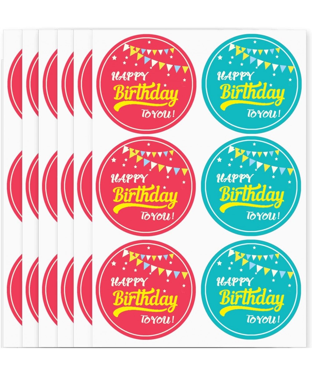 2 Inch Happy Birthday Stickers Present Label Gift Tag Planning Reminder for Children Party Supplies Baby Shower Kids Home Cla...