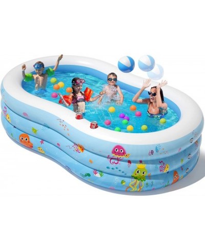 Inflatable Swimming Pool - Upgraded Thickened Kiddie Pool Blow up Pool for Kids Adults Baby Full-Sized Family Lounge Pool Toy...