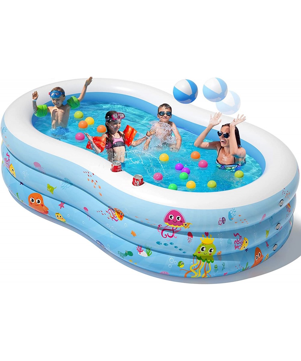 Inflatable Swimming Pool - Upgraded Thickened Kiddie Pool Blow up Pool for Kids Adults Baby Full-Sized Family Lounge Pool Toy...