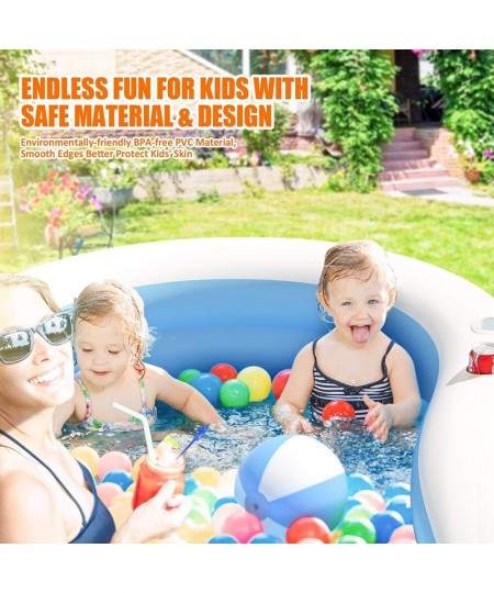 Inflatable Swimming Pool - Upgraded Thickened Kiddie Pool Blow up Pool for Kids Adults Baby Full-Sized Family Lounge Pool Toy...