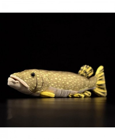 Northern Pike Fish Plush Toy - Simulation 18.5” Lifelike Depth Ocean Stuffed Animals Pike Plushie Toys Figur Super Soft Sea C...