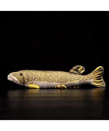 Northern Pike Fish Plush Toy - Simulation 18.5” Lifelike Depth Ocean Stuffed Animals Pike Plushie Toys Figur Super Soft Sea C...