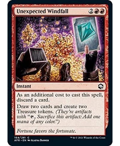 Magic: the Gathering - Unexpected Windfall (164) - Foil - Adventures in The Forgotten Realms $11.24 - Trading Cards & Accesso...