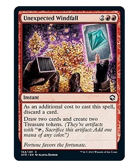 Magic: the Gathering - Unexpected Windfall (164) - Foil - Adventures in The Forgotten Realms $11.24 - Trading Cards & Accesso...