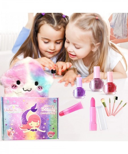 Makeup Kit for Girls Real Makeup Toy Set Washable Pretend Play Makeup Cosmetic Set Gift for 3 4 5 6 7 8 9 10 Years Old Toddle...