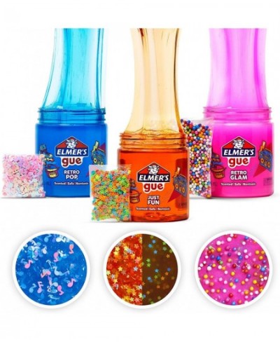 Elmer’s Gue Premade Slime Retro Flash Slime Kit Includes Fun Unique Add-Ins Variety Pack 3 Count $32.24 - Slime & Putty Toys