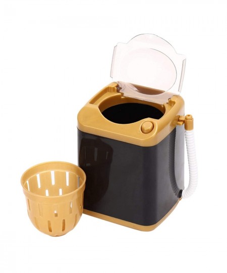 Mini Washing Machine Cleansing Machine Children Toy Gift Electric Mini Washing Machine Cosmetic Tool (Golden) $22.58 - Toy Ho...