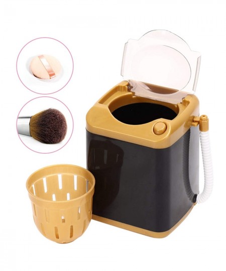 Mini Washing Machine Cleansing Machine Children Toy Gift Electric Mini Washing Machine Cosmetic Tool (Golden) $22.58 - Toy Ho...