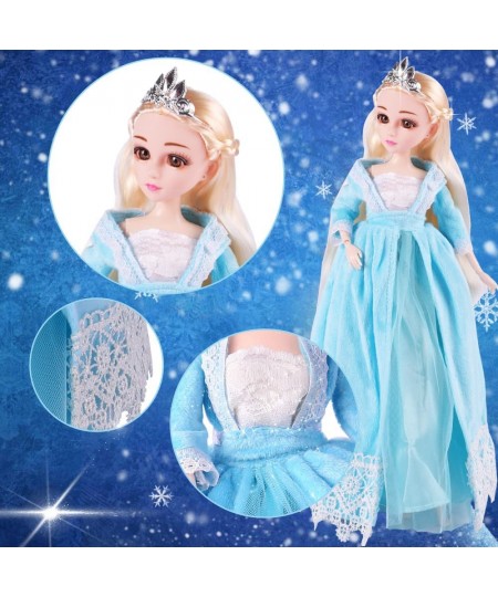 Fashion Princess Dolls Shimmer Elsa Doll Skirt Shoes and Long Blonde Hair Toy for Kids 3 Years Old and Up $28.85 - Dolls