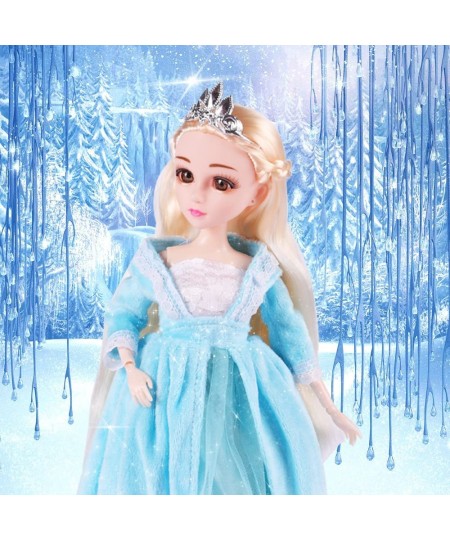 Fashion Princess Dolls Shimmer Elsa Doll Skirt Shoes and Long Blonde Hair Toy for Kids 3 Years Old and Up $28.85 - Dolls