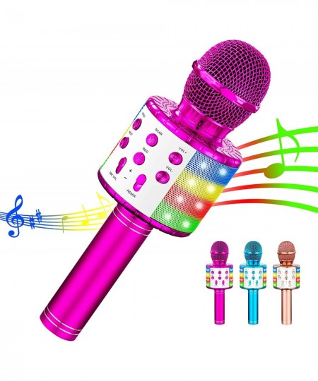 Karaoke Microphone for Kids Gifts Age 3-10 Hot Toys for 4 5 6 7 8 9 Year Old Girls Singing Microphone Birthday Gifts for 8 9 ...