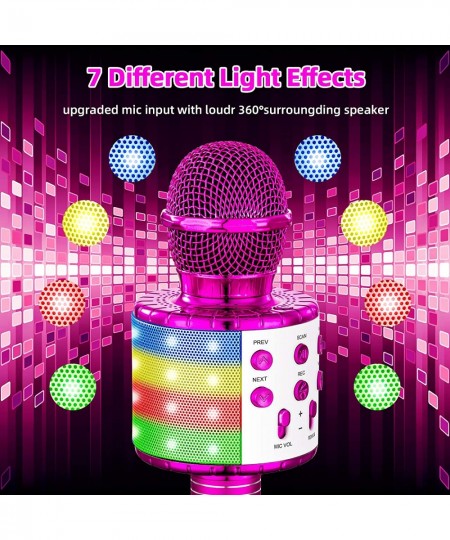 Karaoke Microphone for Kids Gifts Age 3-10 Hot Toys for 4 5 6 7 8 9 Year Old Girls Singing Microphone Birthday Gifts for 8 9 ...