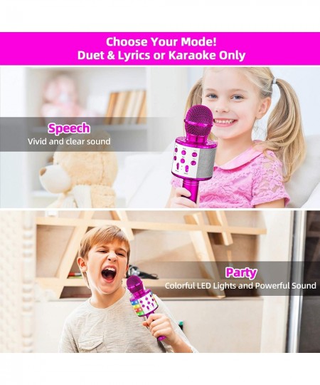 Karaoke Microphone for Kids Gifts Age 3-10 Hot Toys for 4 5 6 7 8 9 Year Old Girls Singing Microphone Birthday Gifts for 8 9 ...