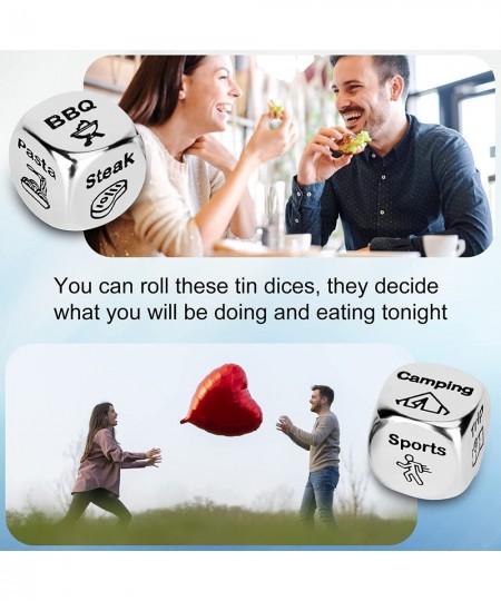 Date Night Dinner Tin Dice Tin Gifts for 10th Anniversary Meal and Activity Decider Entertainment Dice 10th for 10 Year Anniv...