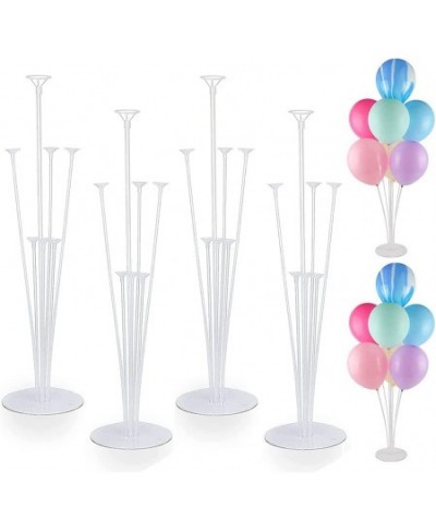 4pcs Balloon Stand Kit Balloon Table Stand Kit balloon sticks with cups easy assembly Balloon Holder 2set Clear Balloon Stand...