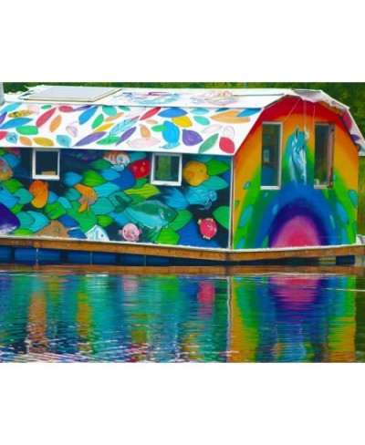 Springbok's 500 Piece Jigsaw Puzzle The Boat House - Made in USA $29.88 - Jigsaw Puzzles