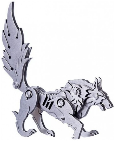 3D Metal Puzzle DIY Metal Model Kits Stainless Steel Hand-Assembled Animal Model Ornament for Desk (Wolf) $42.10 - 3-D Puzzles